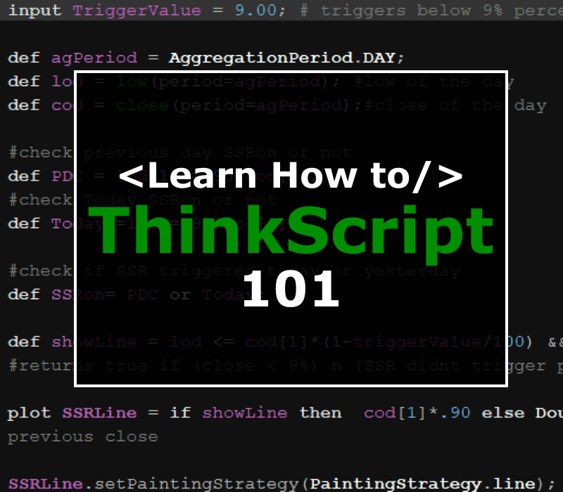 How to ThinkScript 101